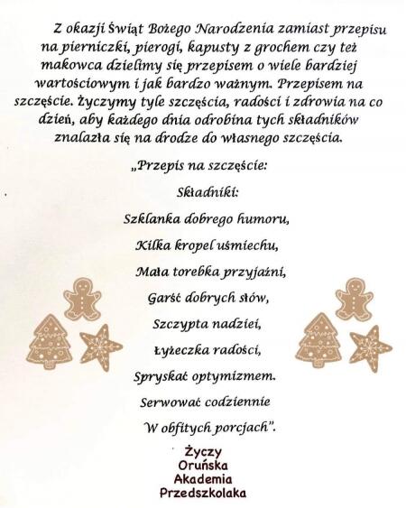 Karty Świąteczne dla Domu Seniora ,, Cztery Kąty''